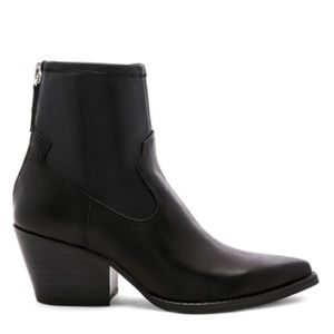 Dolce Vita Shanta Booties Size 6.5 in Black Leather